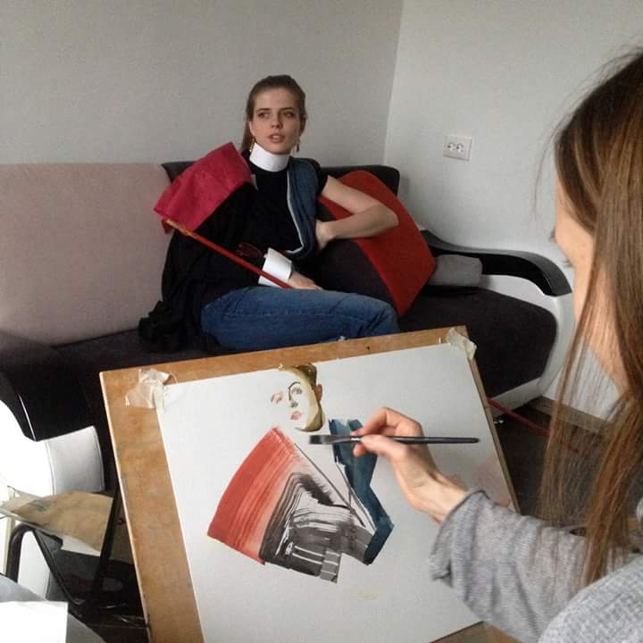 La pittrice Anastasia Kurakina